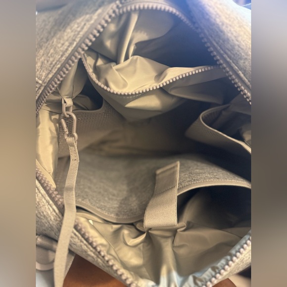 Dagne Dover Large Neoprene Carryall in color Heather Grey - Picture 6 of 7